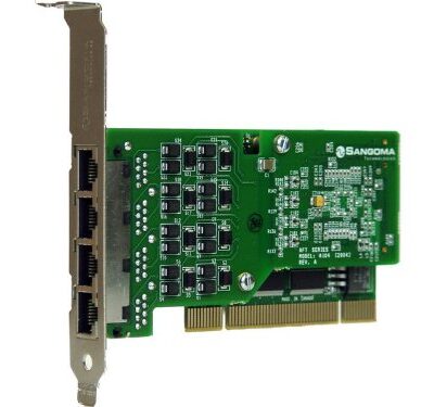 Sangoma A104 QuadT1/E1 AFT Interface Card - Asterisk Interoperable