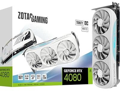 ZOTAC Gaming GeForce RTX 4080 16GB Trinity OC White Edition Graphics Card