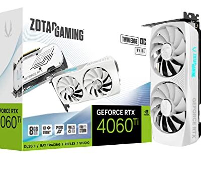 ZOTAC Gaming GeForce RTX 4060 Ti 8GB Twin Edge OC White Edition Graphics Card