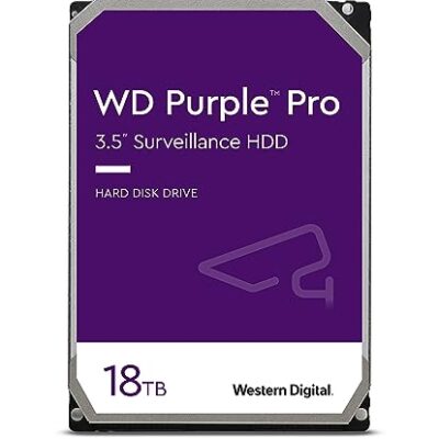 Western Digital 18TB WD Purple Pro Surveillance Internal Hard Drive HDD Purple