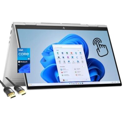 HP Envy 2-in-1 Laptop 15.6" FHD IPS LED Touchscreen, Intel Core i5-1335U, 8GB RAM, 512GB SSD, WiFi 6E, Thunderbolt 4, Win 11 Pro - Natural Silver