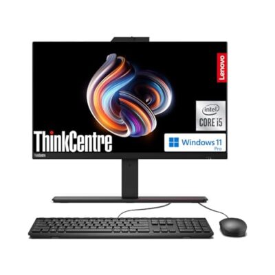 Lenovo ThinkCentre Business All in One Desktop 23.8" FHD IPS Screen Intel Core i5 Windows 11 Pro Black
