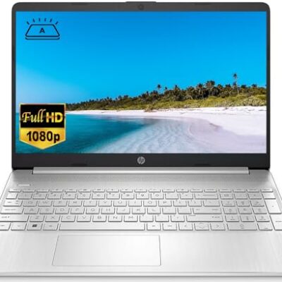 HP Newest 15.6" FHD Thin Light Laptop Computer Natural Silver