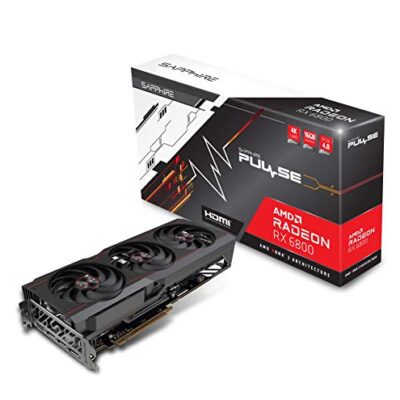 Sapphire Technology Pulse AMD Radeon RX 6800 PCIe 4.0 Gaming Graphics Card Black