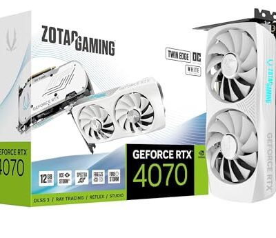 ZOTAC Gaming GeForce RTX 4070 Twin Edge OC White Edition Graphics Card