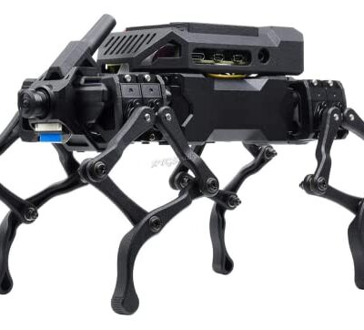 XYGStudy RPi WAVEGO 12-DOF Bionic Dog-Like Robot Acce Kit with PI4B-4GB Camera Raspberry Pi Extension Holder - PI4B-4GB WAVEGO KIT