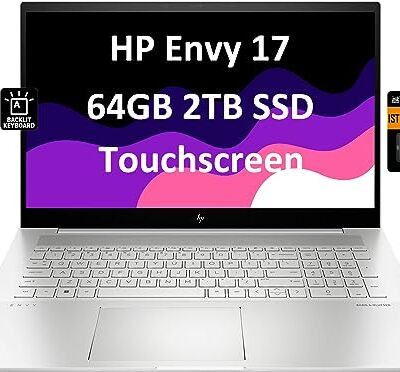 HP Envy 17T 17.3" FHD Touchscreen Laptop Silver