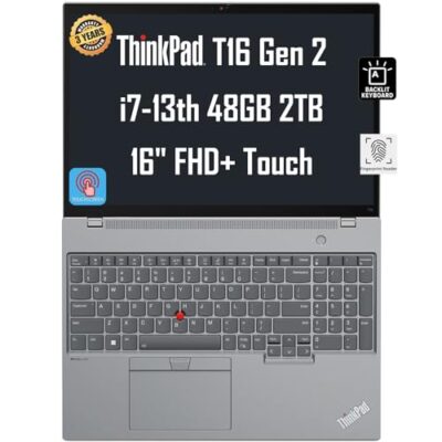 ist computers Lenovo ThinkPad T16 Gen 2 16" WUXGA Touchscreen Business Laptop Grey