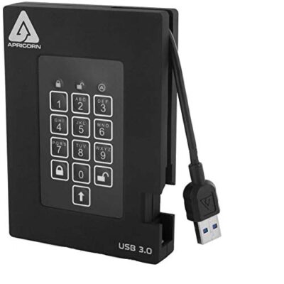 Apricorn 2TB Aegis Fortress FIPS 140-2 Level 2 Validated 256-Bit Encrypted USB 3 External SSD