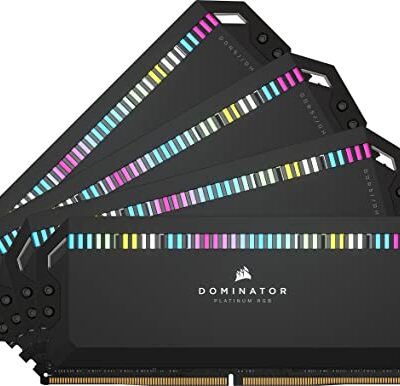 Corsair Dominator Platinum RGB DDR5 RAM 64GB (4x16GB) 6600MHz CL32 Black