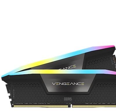 Corsair Vengeance RGB DDR5 RAM 96GB (2x48GB) 6400MHz CL32 iCUE Compatible - Black