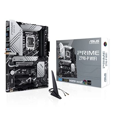 ASUS Z790-P ATX Motherboard with WiFi 6, PCIe 5.0, DDR5, 14+1 Power Stages, 3X M.2, Thunderbolt 4, 2.5Gb LAN Black
