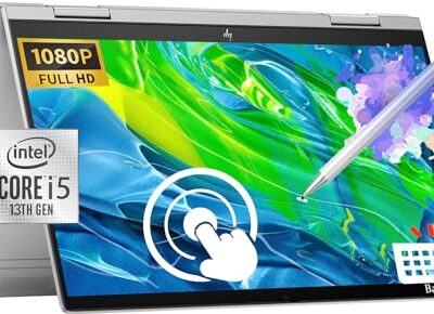 HP Envy x360 2-in-1 14" FHD IPS Touchscreen Laptop, i5-1335U (Beats i7-1260U), Backlit KB, Fingerprint Reader, Windows 11, Natural Silver w/Stylus Pen - 8GB RAM | 512GB SSD