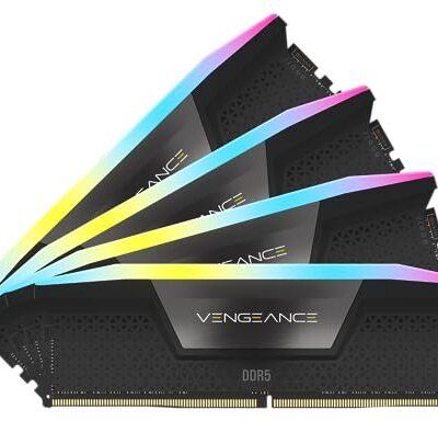 Corsair Vengeance RGB DDR5 RAM 128GB (4x32GB) 5600MHz CL40 Black