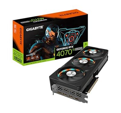 GIGABYTE GeForce RTX 4070 Ti Super Gaming OC 16G Graphics Card Black