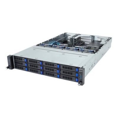 AAAwave Rack Server Barebone R263-S33 rev. AAF1 2U Intel Xeon Scalable - 3X Gen5 GPUs, 1x Gen3 M.2, 12 SATA/SAS Bays