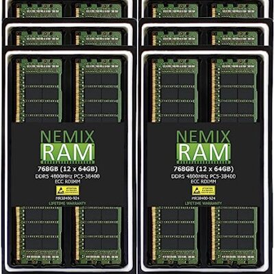 NEMIX RAM 768GB DDR5 4800MHz Server Memory