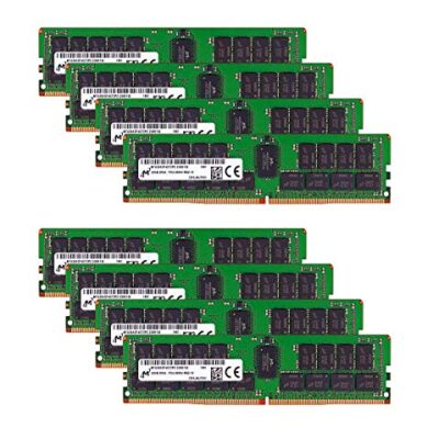 Micron Memory Bundle with 256GB (8 x 32GB) DDR4 PC4-21333 2666MHz RDIMM Multicolor