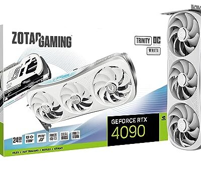 ZOTAC Gaming GeForce RTX 4090 Trinity OC White Edition Graphics Card