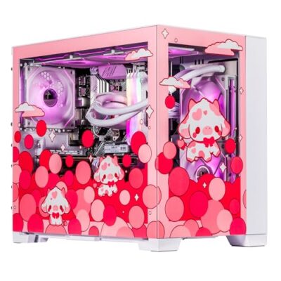Velztorm Limited Edition Gaming PC AMD Ryzen 7 5700X 8-Core 64GB DDR4 Rose Pink