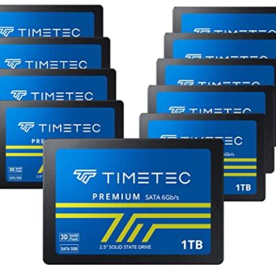 Timetec 1TBx10 (10 Pack) SSD 3D NAND SATA III 6Gb/s 2.5 Inch QLC 1TB (10 Pack)