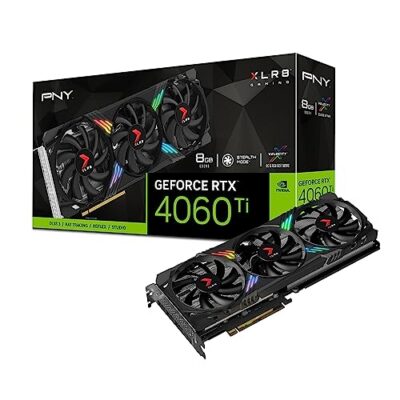 PNY GeForce RTX™ 4060 Ti 8GB XLR8 Gaming Verto RGB Triple Fan Graphics Card