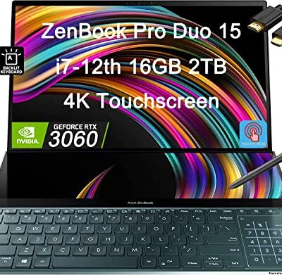 ASUS ZenBook Pro Duo 15 UX582 15.6" 4K OLED Touchscreen Business Laptop