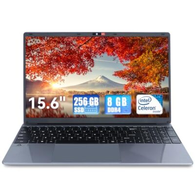 URAO Laptop Windows 11 Intel Celeron N5095 Quad-Core 15.6 Inch Gray