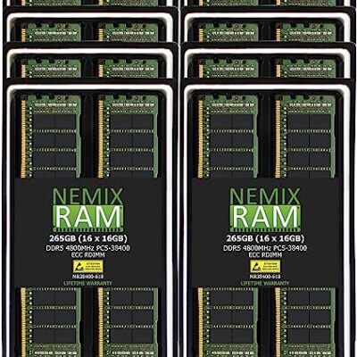 NEMIX RAM 256GB DDR5 4800MHz PC5-38400 Server Memory