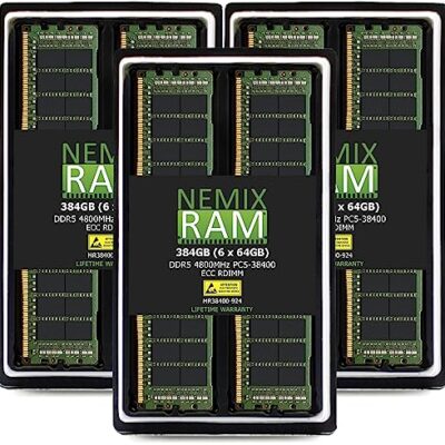 NEMIX RAM Server Memory DDR5 4800MHz 384GB Black
