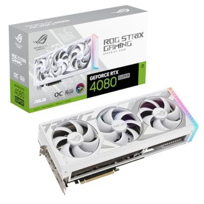 ASUS ROG Strix GeForce RTX™ 4080 Super White OC Edition Gaming Graphics Card