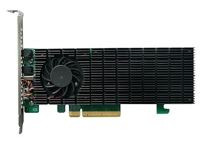 HighPoint SSD6202A Driverless 2X M.2 PCIe Gen3 x8 NVMe RAID Controller Green