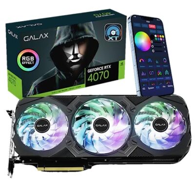 GALAX GeForce RTX™ 4070 EX Gamer ARGB Fan Gaming Graphics Card Black