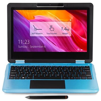 AWOW 2 in 1 Touchscreen Laptop with Stylus 11.6" FHD Blue