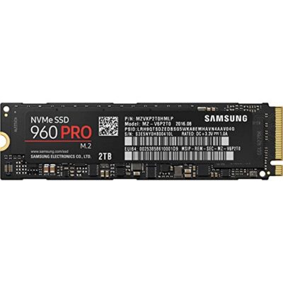 Samsung Electronics 960 PRO Series - 2TB PCIe NVMe - M.2 Internal SSD Black