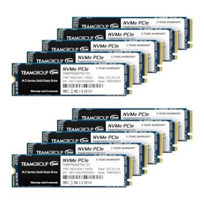 TEAMGROUP MP33 512GB 10 Pack NVMe PCIe Gen3x4 M.2 SSD