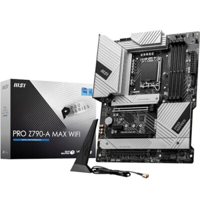 MSI PRO Z790-A MAX WiFi ProSeries Motherboard LGA 1700 DDR5 PCIe 5.0 M.2 2.5Gbps LAN USB 3.2 Gen2 Wi-Fi 7 ATX