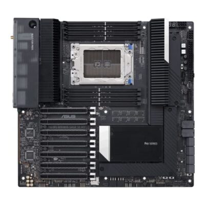 ASUS Pro WS WRX80E-SAGE SE WiFi II AMD WRX80 Ryzen™ Threadripper™ PRO Extended-ATX Workstation Motherboard Black