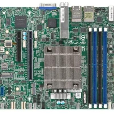 Generic Supermicro Motherboard X12SDV-10C-SP6F Embedded FlexATX, Xeon ICX-D, Dual 25GSFP28, Quad1GbE, IPM