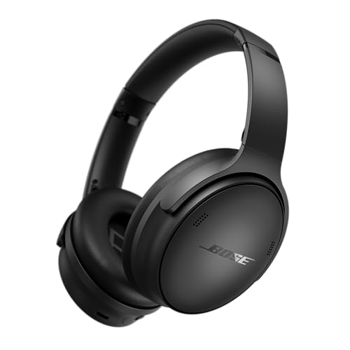 Bose QuietComfort Bluetooth Wireless Over-Ear Noise Cancelling Headphones with Mic, 24-Hour Battery Life, Black