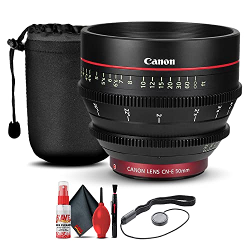 Canon CN-E 50mm T1.3 L F Cine Lens Kit (Renewed)