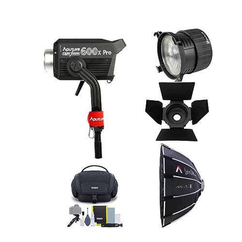 Aputure Light Storm 600X Pro V-Mount Bundle with F10 Fresnel & Accessories