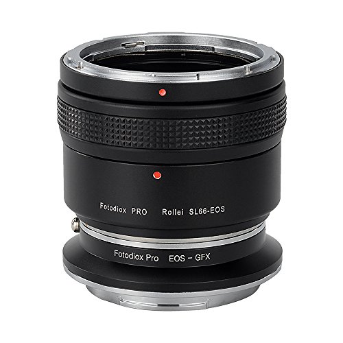 Fotodiox Pro Lens Adapter Kit for Rollei SL66 to Fujifilm GFX Black/Chrome