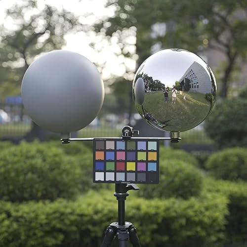 ANISHART 20cm VFX HDRI Chrome & Grey Ball Photographic Props Set