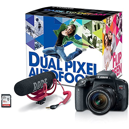 Canon 24.2MP Digital SLR Camera Bundle with 3" LCD Black