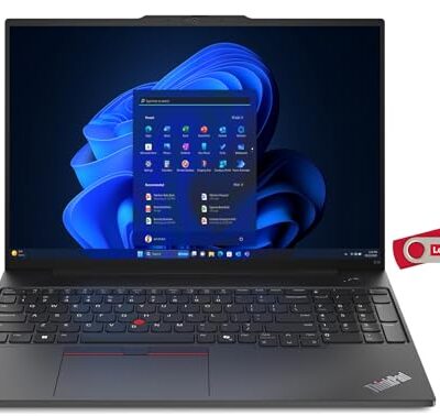 Laptop Authority Lenovo ThinkPad E16 G2 16" Touchscreen FHD+ Business Laptop Black