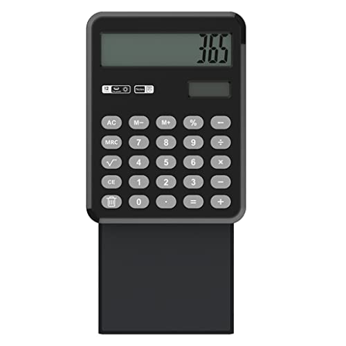 TEOYETTSF 12-Digit Solar Calculator with Handwriting Board, D