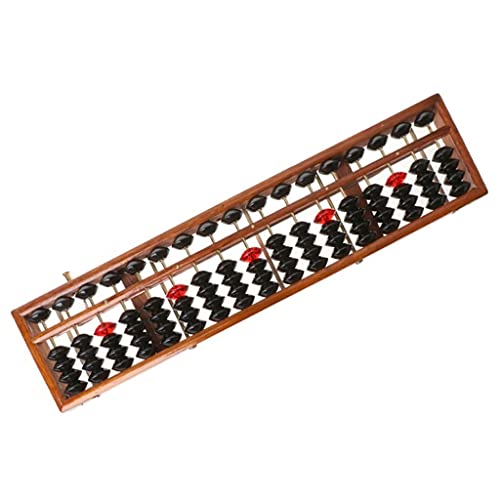 DUYHBAWRS 17-Digit Wooden Abacus Counting and Math Tool