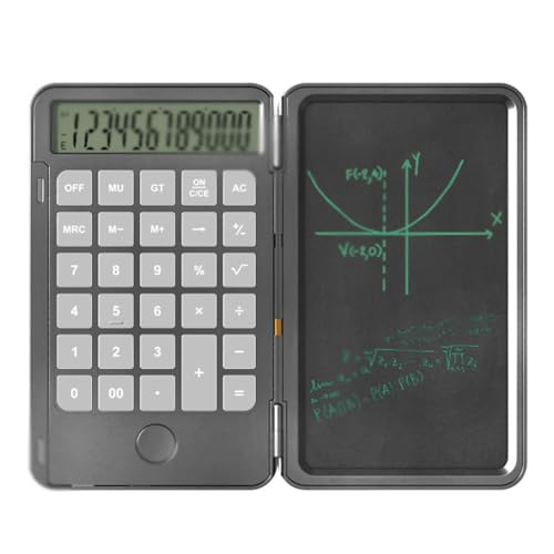 QERTYHJK 6-Inch Handwriting Board Calculator, Gray, Model 123