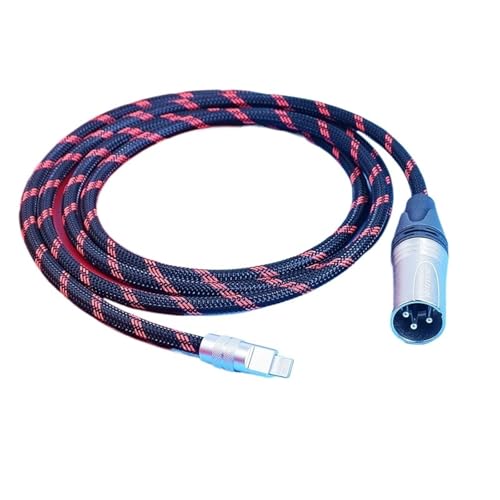 AKPZKYYWN USB-A to Type-C AES/EBU Audio Cable, 110 Ohm XLR Digital Balanced Coaxial DAC, LIGH,